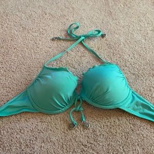 Turquoise Scalloped Top and Medallions Bikini